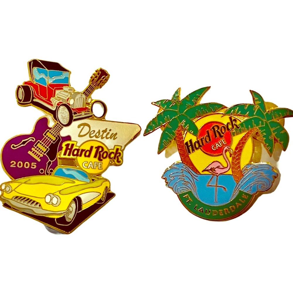 Hard Rock Cafe Pins from Destin & Fort Lauderdale